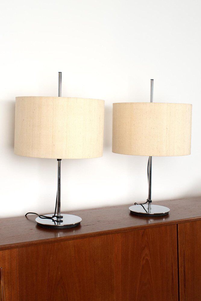 Lampes de table vintage de Staff, ensemble de 2