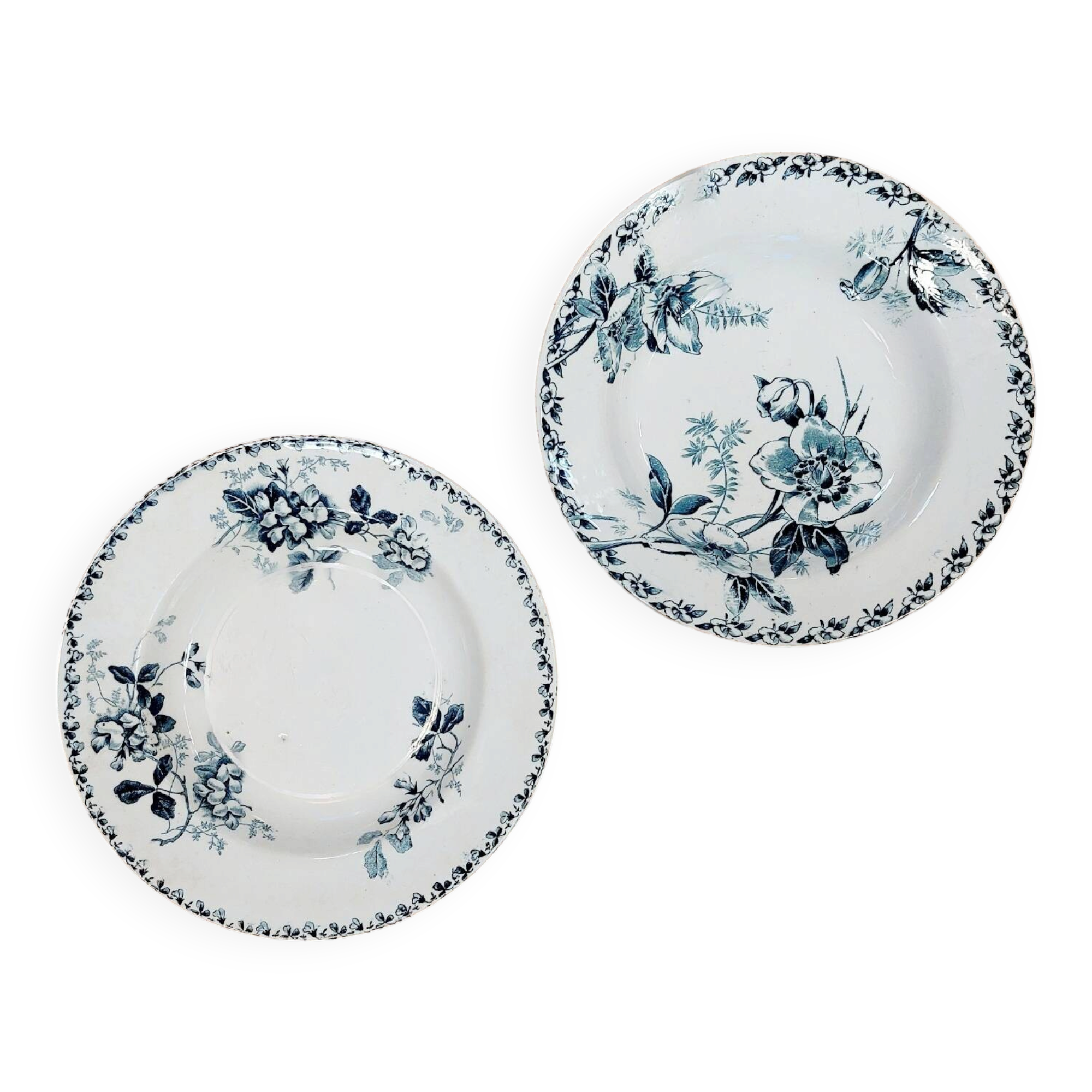 Duo d’assiettes creuses en terre de fer