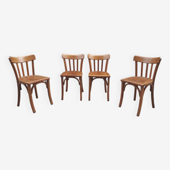 Lot de 4 chaises bistrot vintage