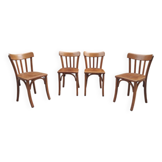 Lot de 4 chaises bistrot vintage