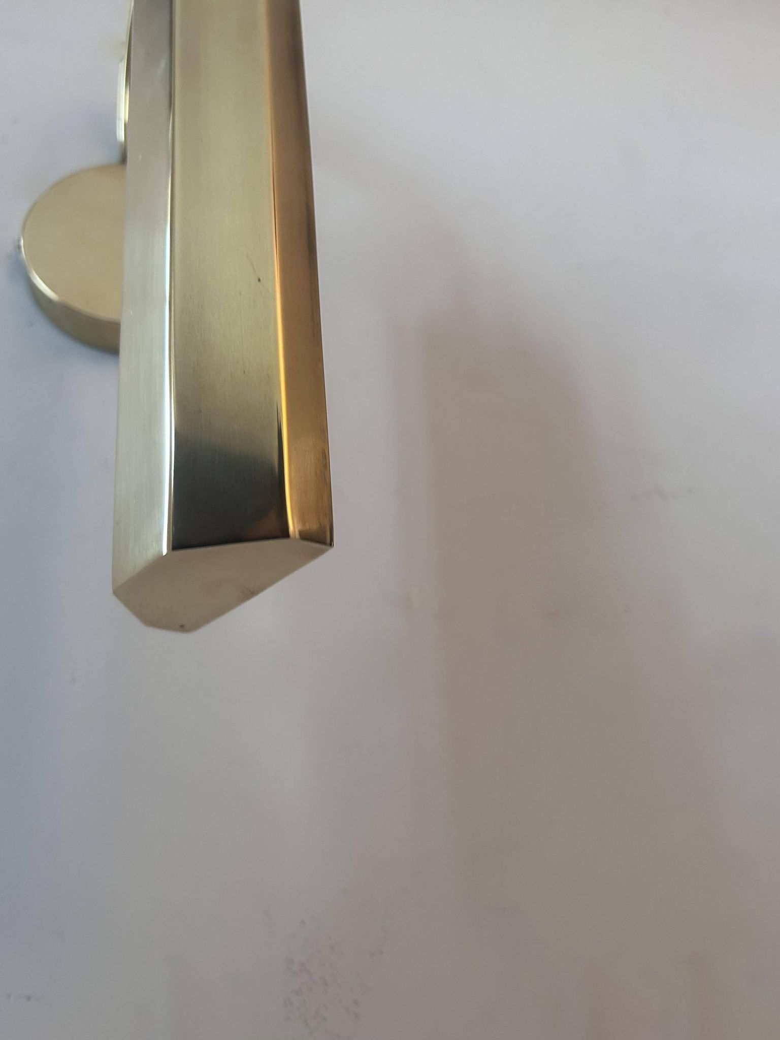 Pair of vintage adjustable wall lights, solid brass, France 1970
