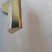 Pair of vintage adjustable wall lights, solid brass, France 1970