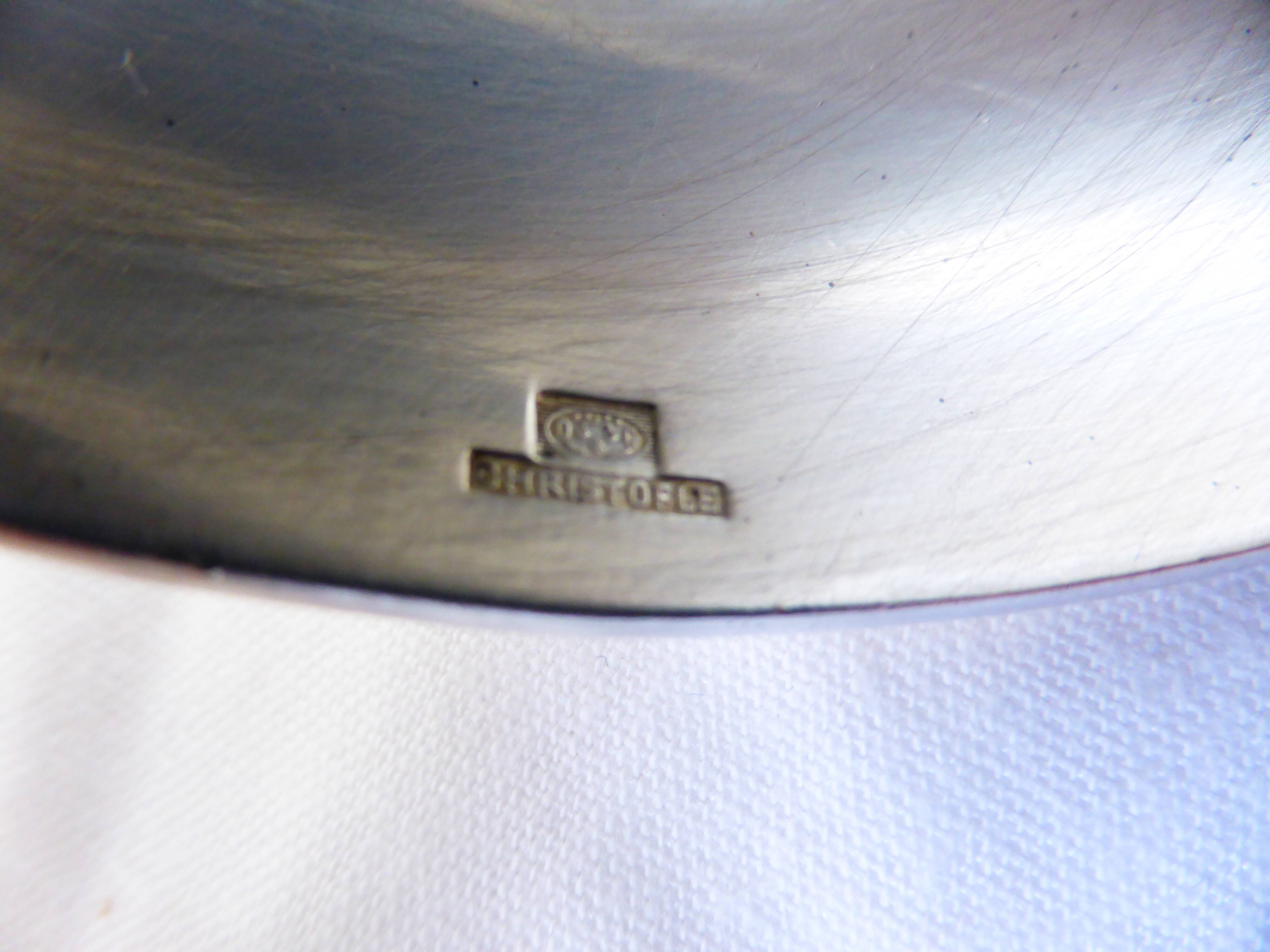 Vintage Christofle silver plated art deco ladle