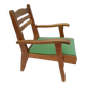 1950s wood and skai armchair