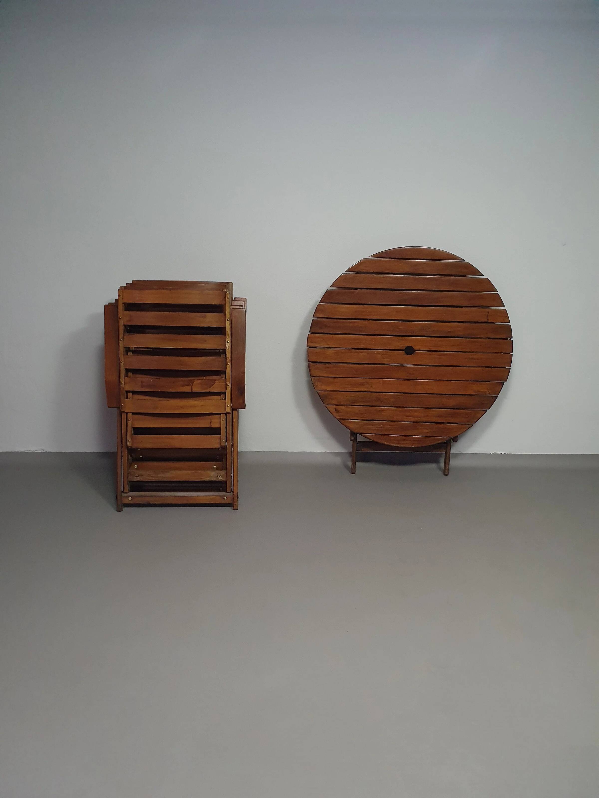 Ensemble de jardin Ico Parisi par Reguitti chaises / table