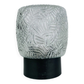 Applique verre moulé années 50, plafonnier