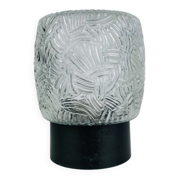 Applique verre moulé années 50, plafonnier