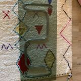 Coffee table chrome and smoked glass