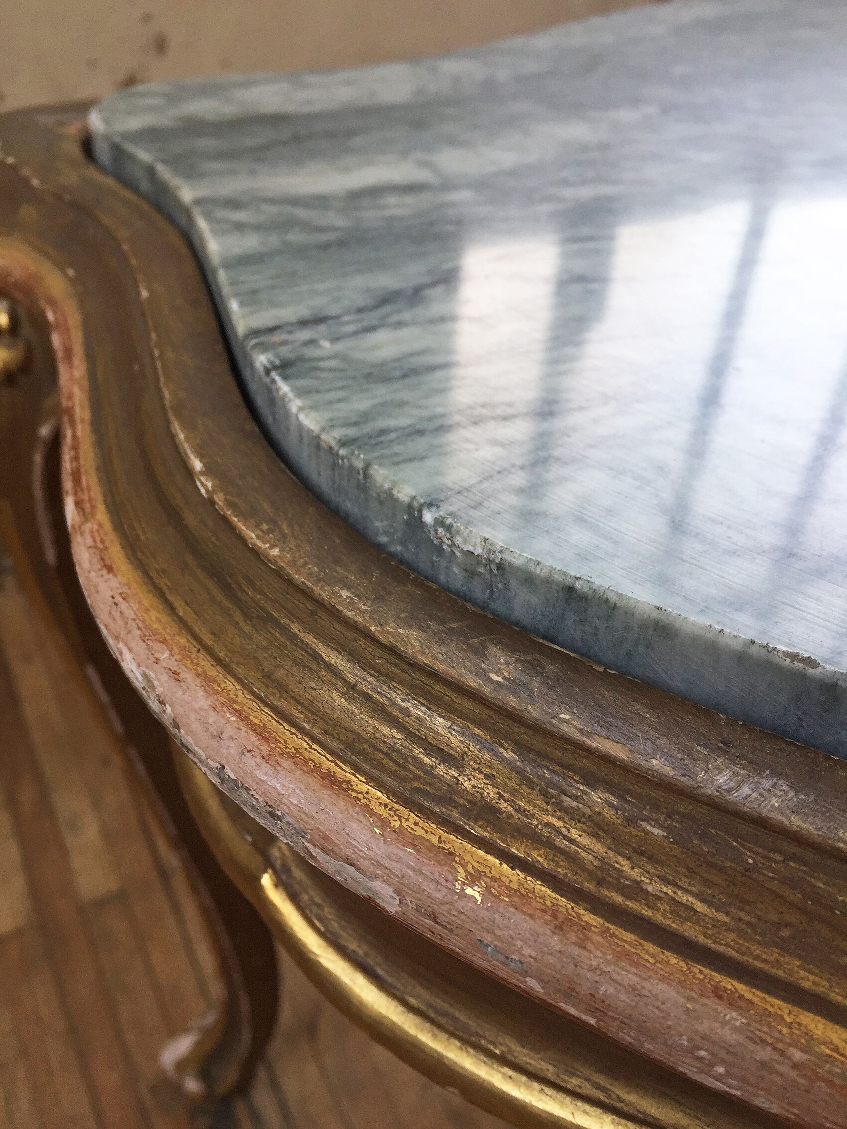 Louis XV marble coffee table