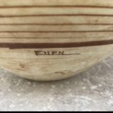 Pair of 2-handled ball vases by Hélène Moisand circa 1950