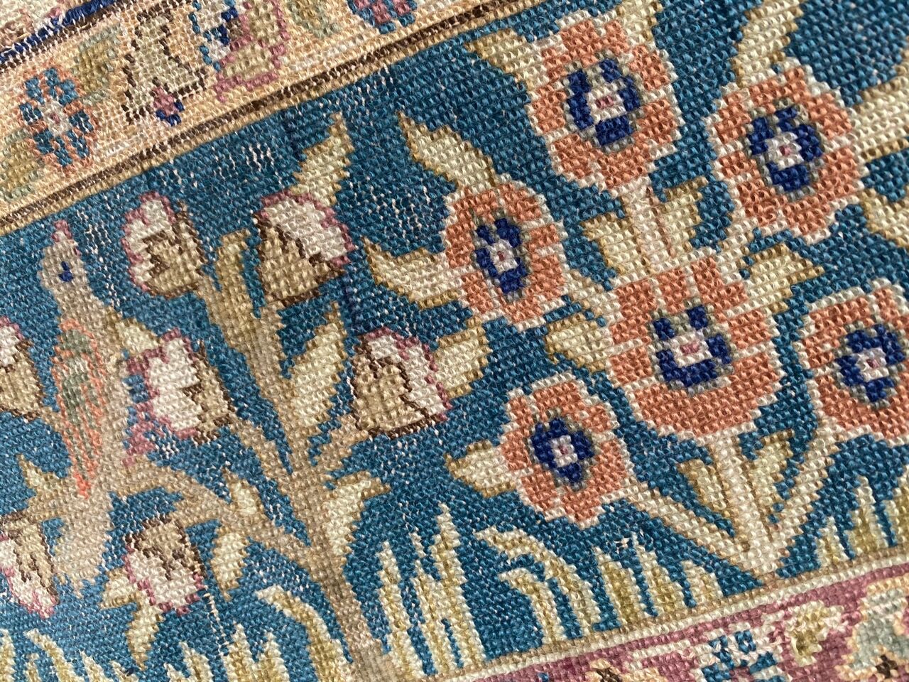 Old Turkish carpet Cesareh handmade 114x176 cm