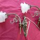 old pair of Napoleon III bronze wall sconces