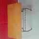 Wood and scoubidou magazine rack