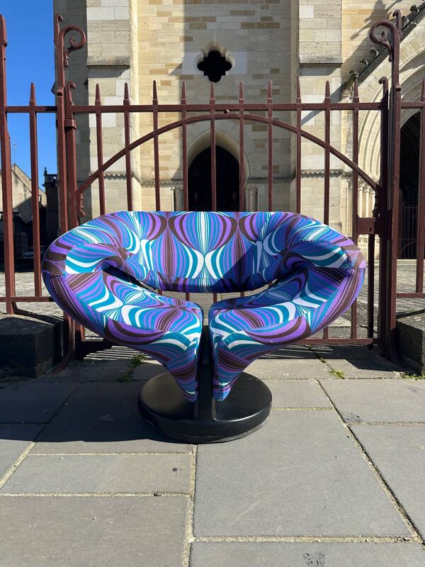 Fauteuil pivotant vintage type Ribbon - Space Age