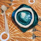 Tortoiseshell egg cup and spoons