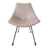 Zakonom zasticeno chair, white leatherette, 1960s