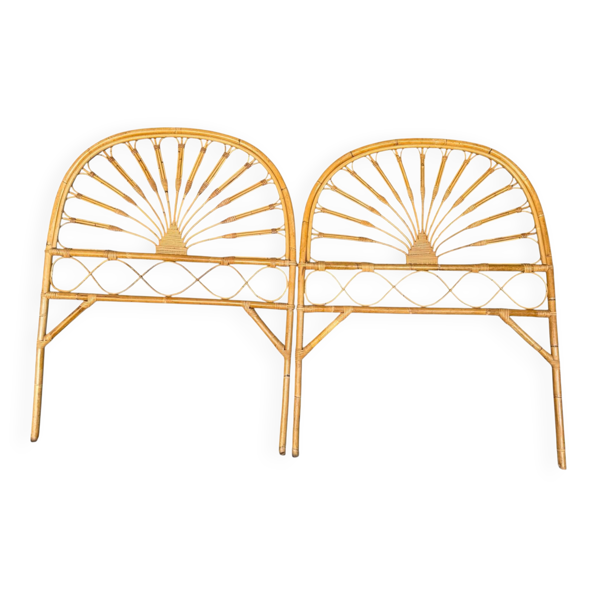 1960s Rattan Headboard from Italy