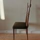 Lot of 6 Italian oak chairs from the 60s
