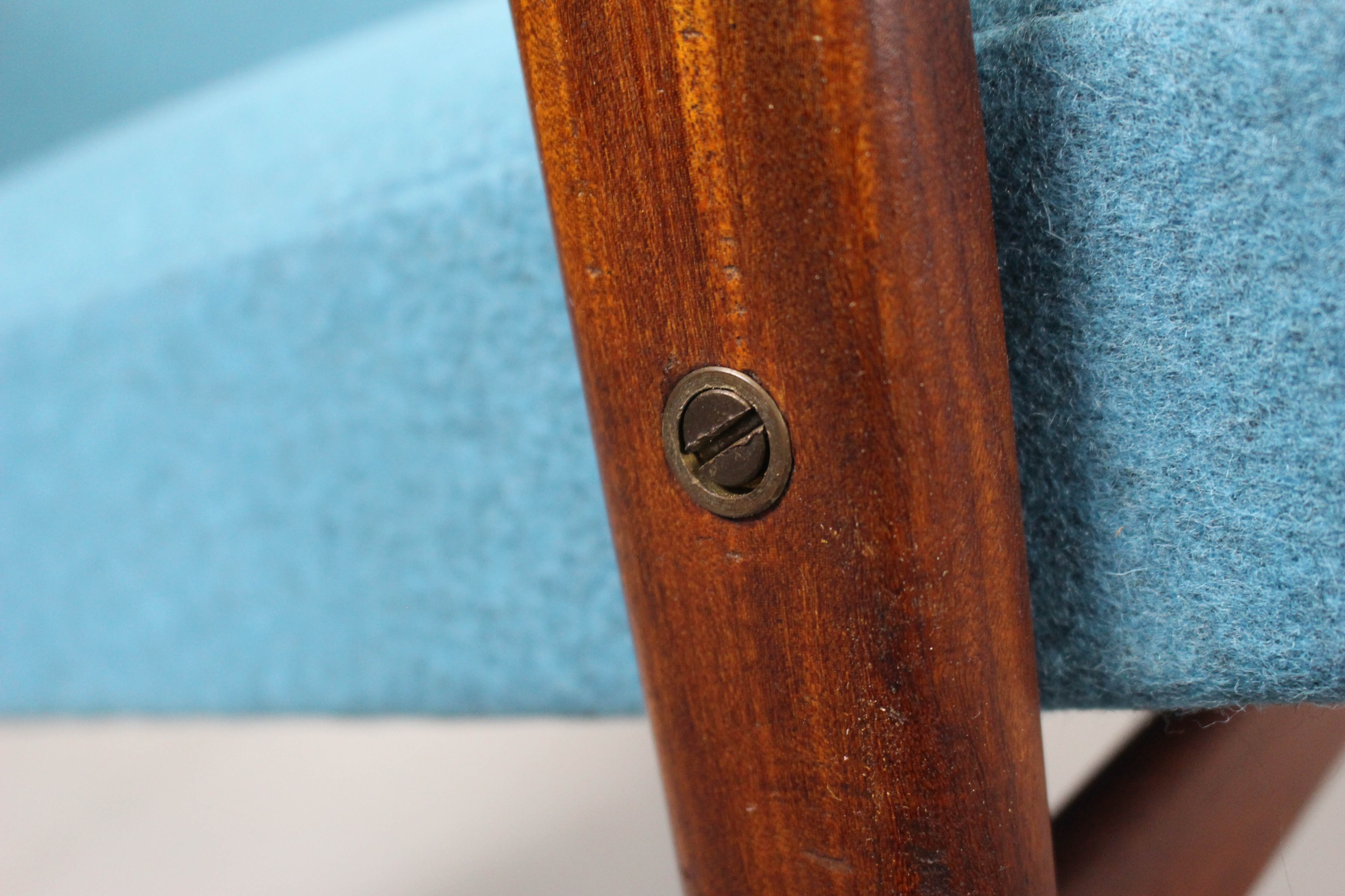 Set of 2 Danish Lounge Chairs with matching Ottoman by Yngve Ekström for Pastoe, 1960s