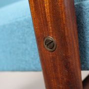 Set of 2 Danish Lounge Chairs with matching Ottoman by Yngve Ekström for Pastoe, 1960s