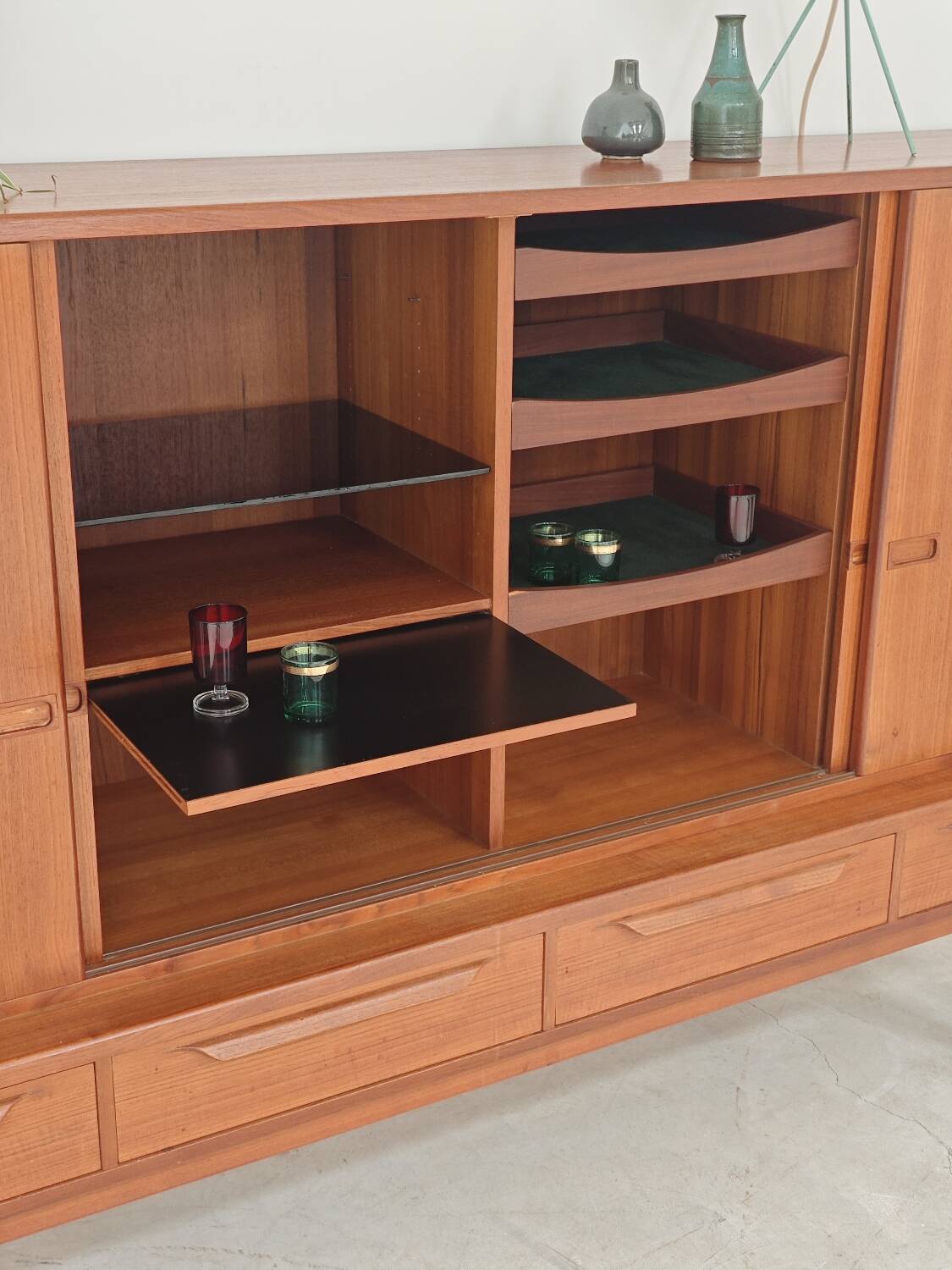 High enfilade by Johannes Andersen by Bordum & Nielsen, Samcom teak