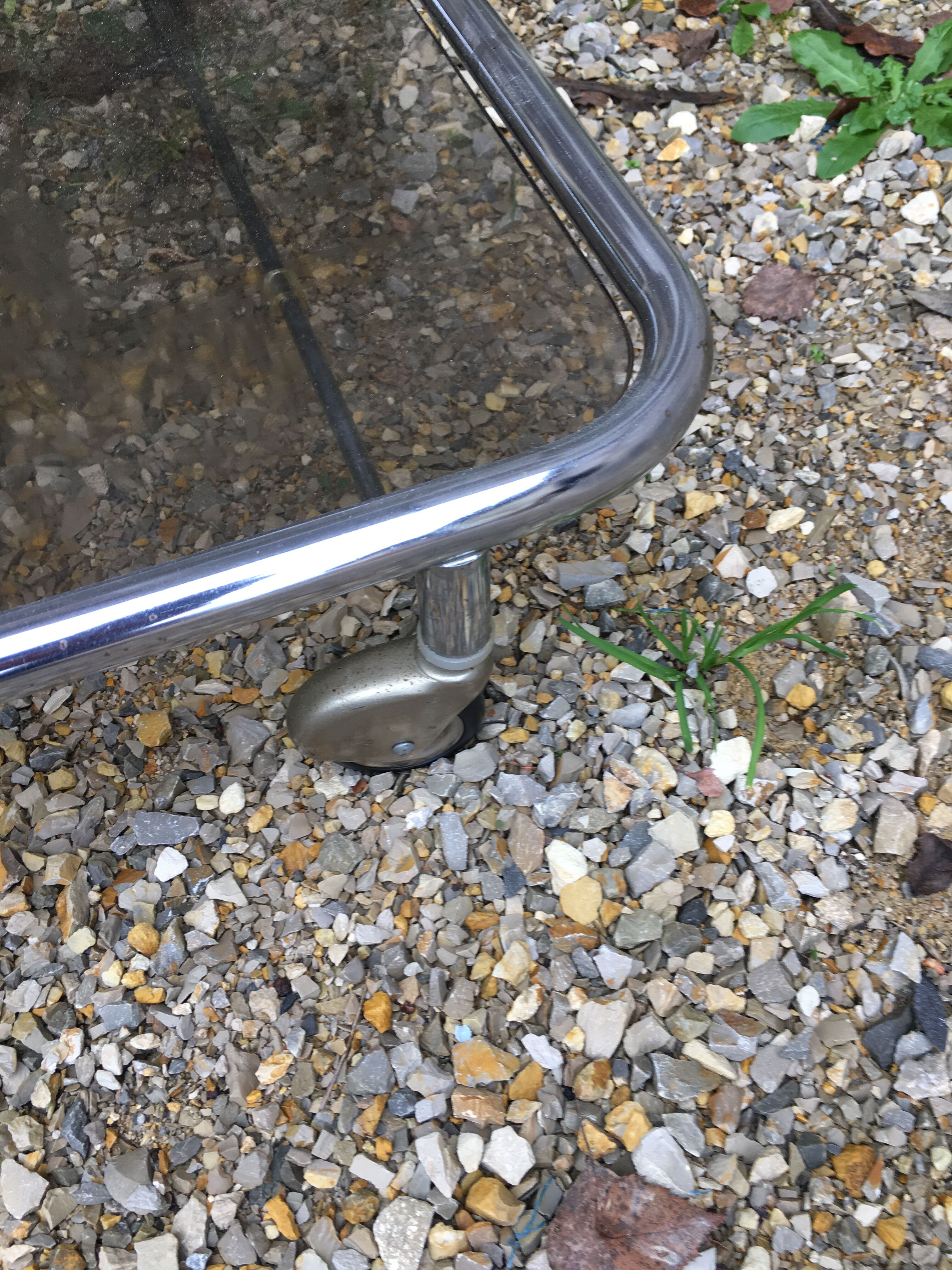 Vintage wheel bar trolley