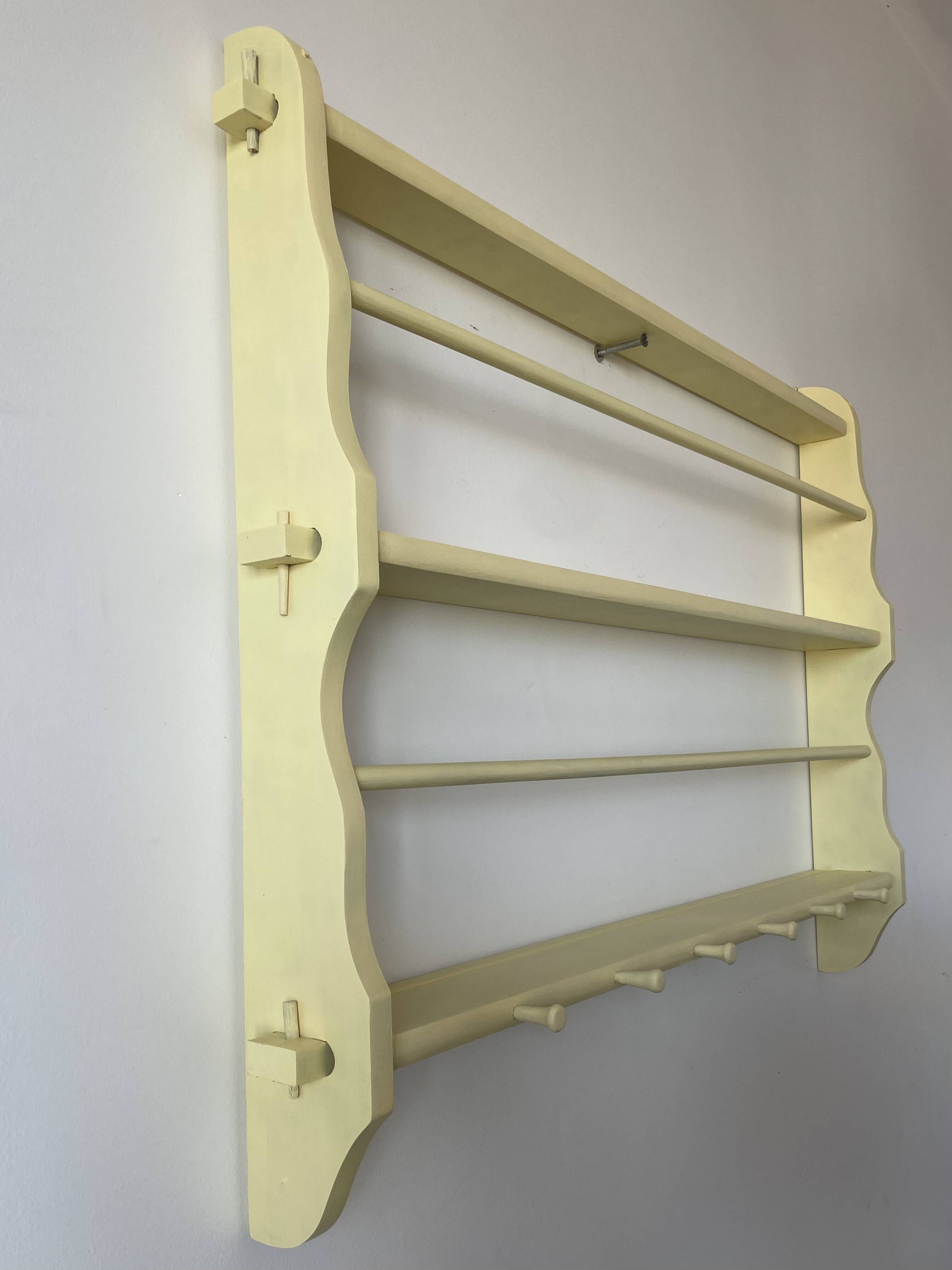 Old wooden wall shelf