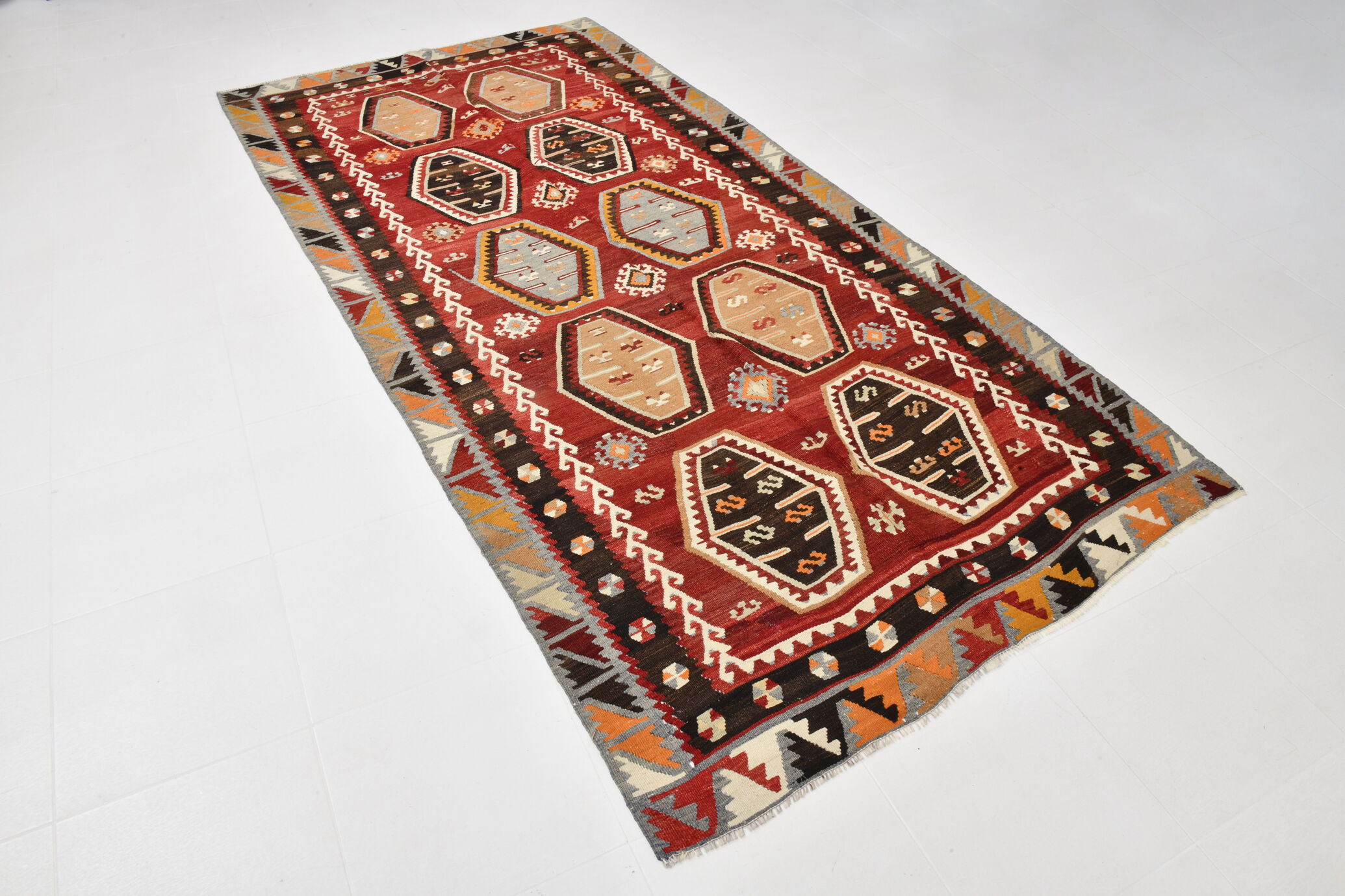 5x10 tribal handmade kilim rug, 156x310cm