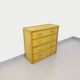 Vintage rattan and rattan chest of drawers from the 70s
