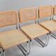 Série de 6 chaises Cesca B32 Marcel breuer Italie