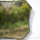 Vintage wall mirror with beveled chain