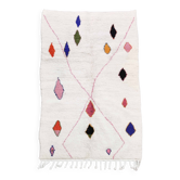 Colorful Azilal Moroccan Berber rug 2.48x1.53m