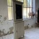 Corner display cabinet from the 1950s