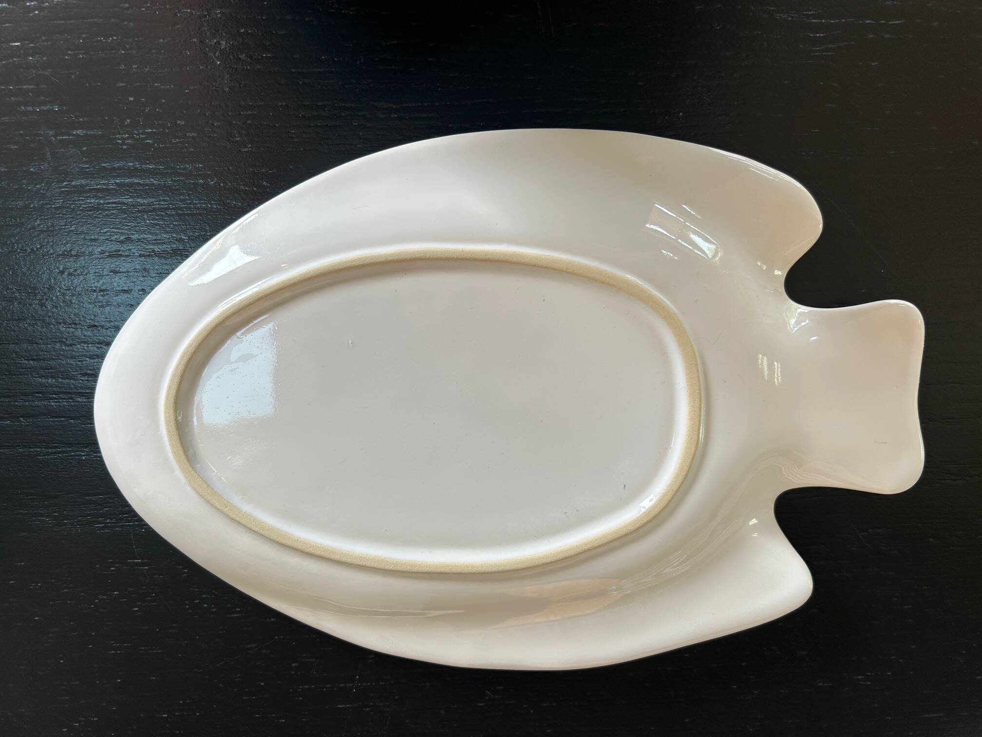 porcelain fish plate and platter