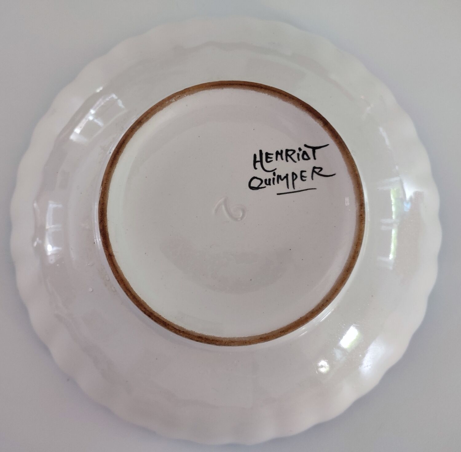 Superb Henriot Quimper fruit basket