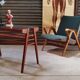 Table d'appoint ou console bois et verre par Frantisek Jirak 1960