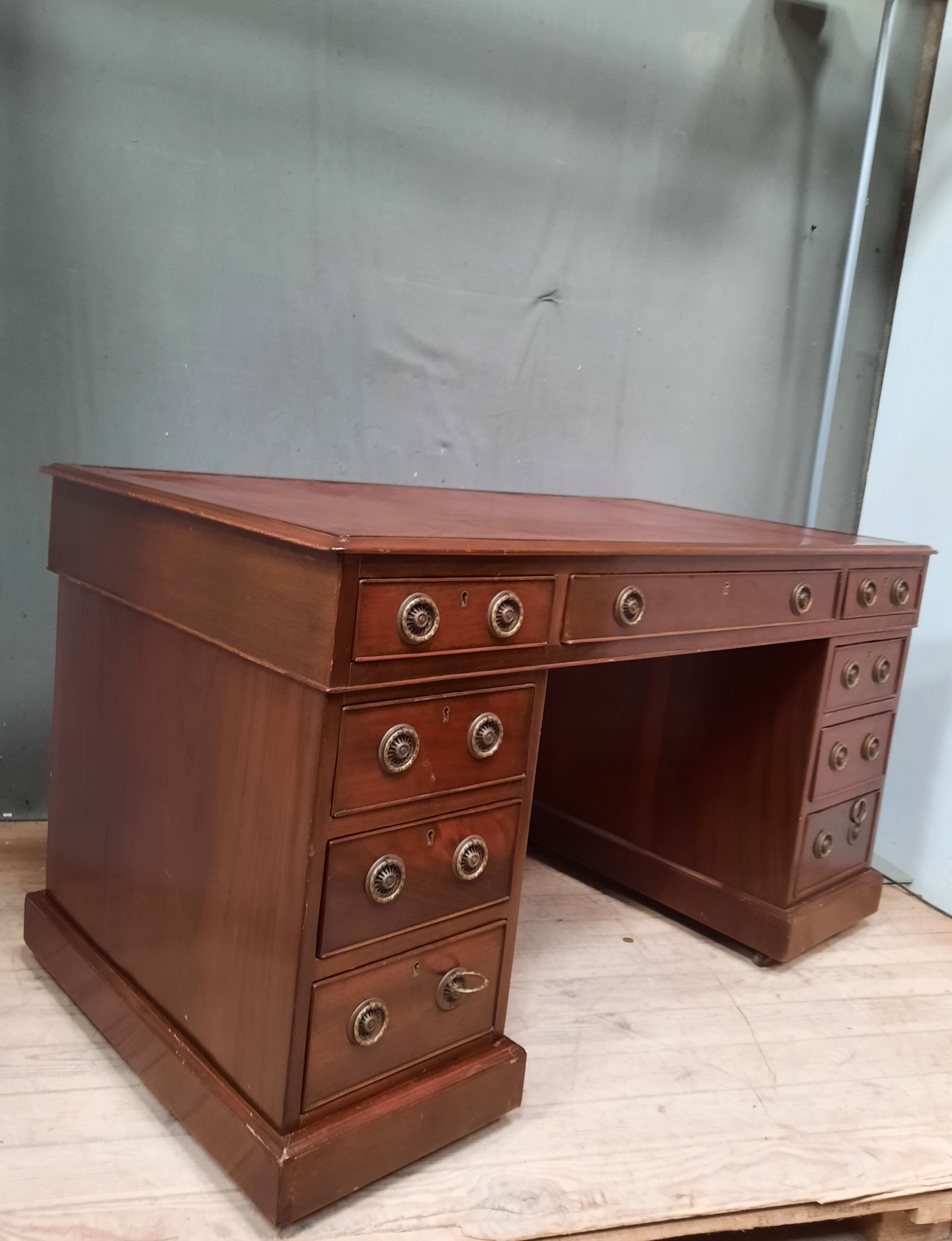 English desk with drawers