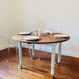 Round mahogany table