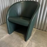 Poltrona frau intervista armchair green leather