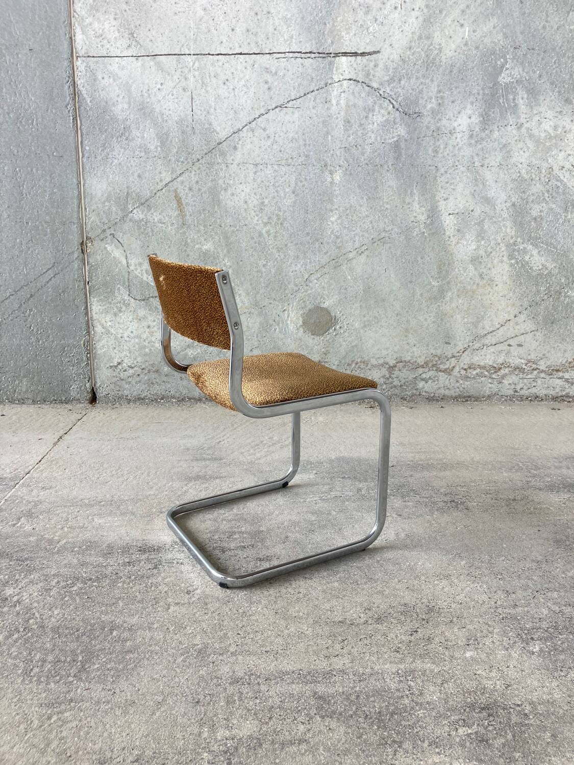 Leopard chrome chair, Arrben Italy, vintage 1970s