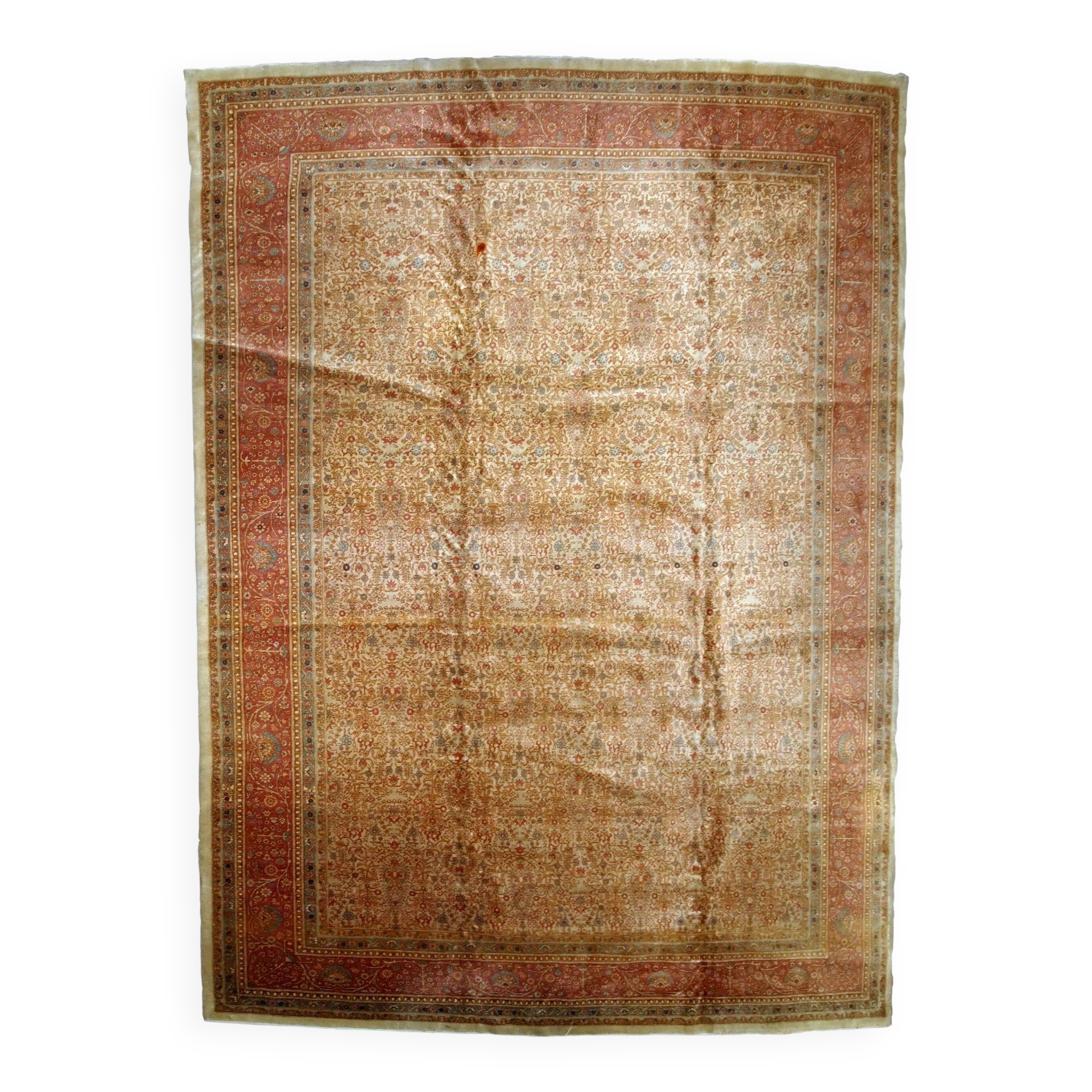 Handmade antique Turkish Sivas rug 9.10' x 13.3' (302cm x 405cm) 1900s - 1B766
