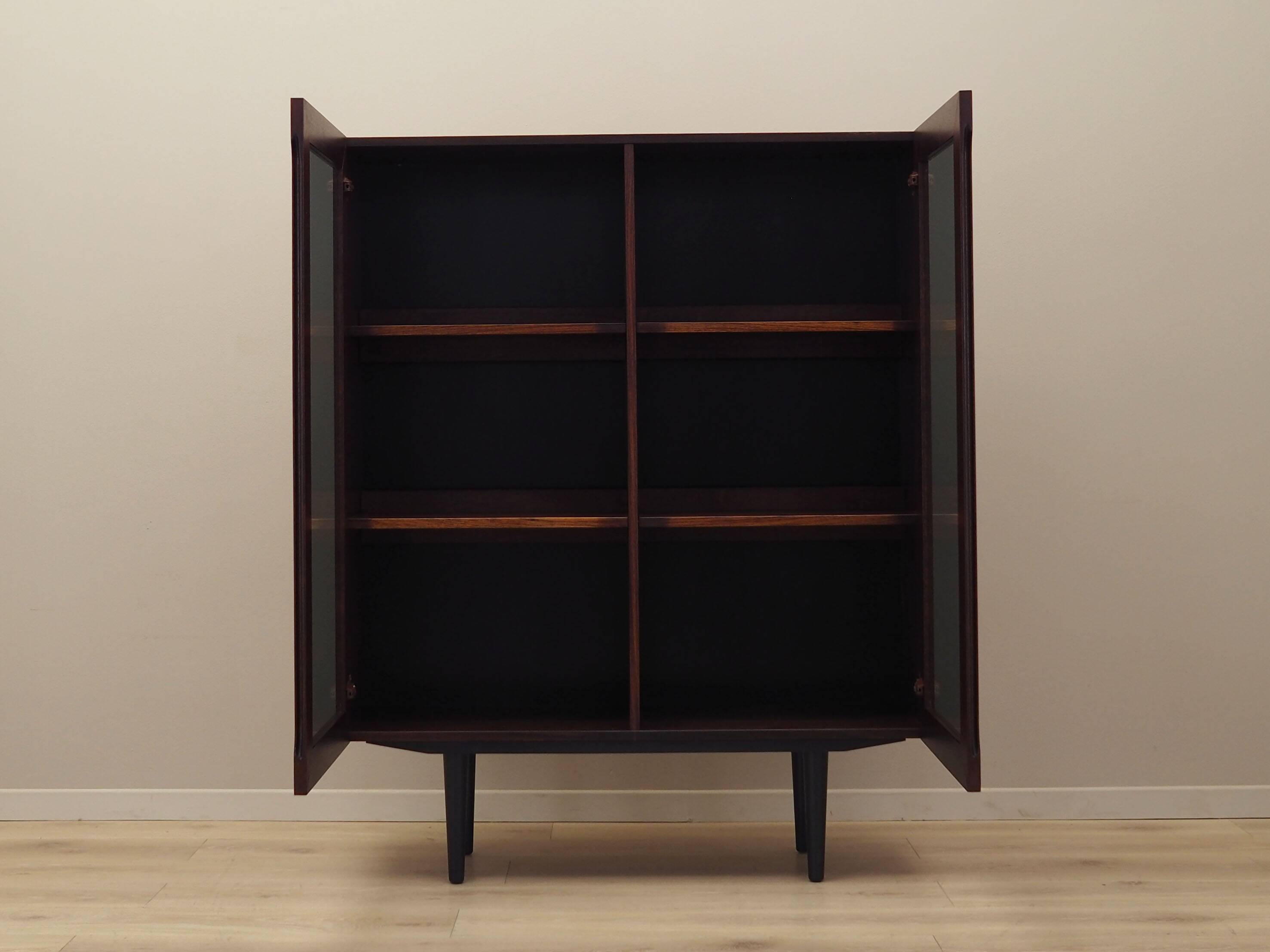 Mahogany showcase, Danish design, 1970s, production: Denmark