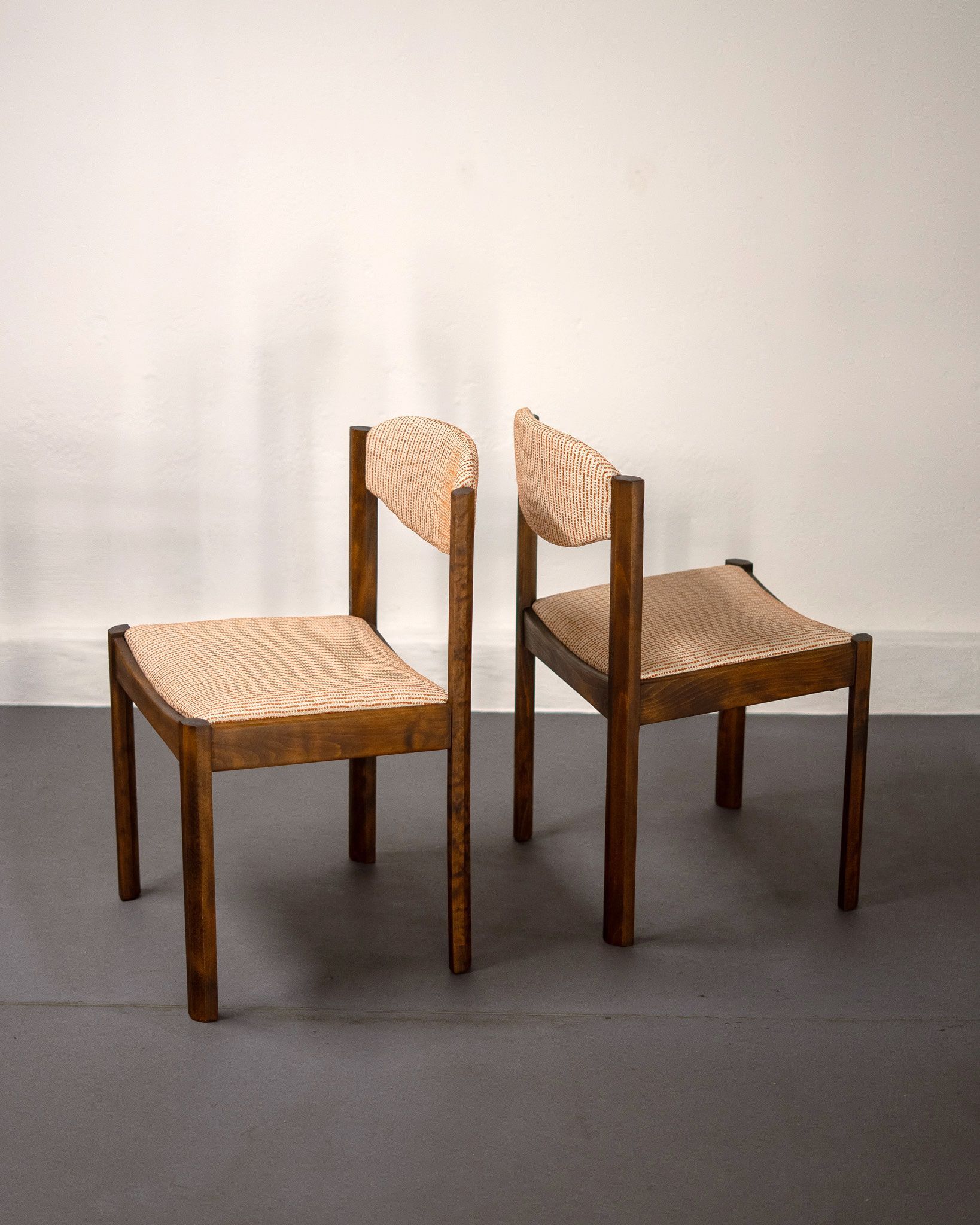 4x Scandinavian beechwood chairs, 1960s