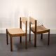 4x Chaises scandinaves en hêtre, 1960's