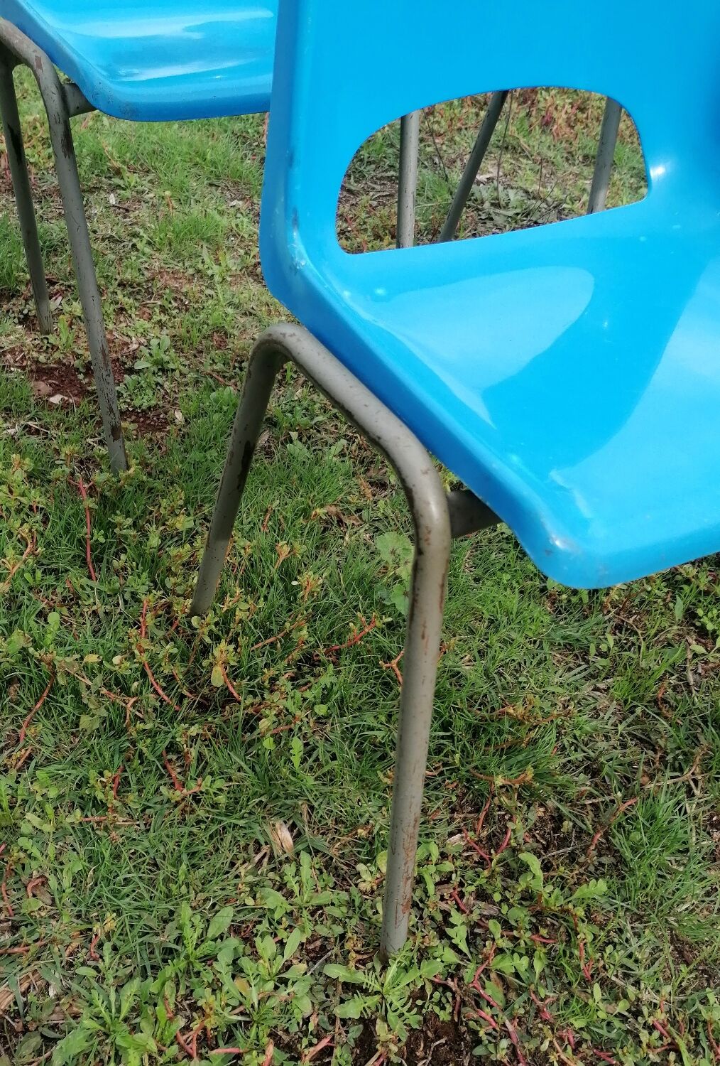Set of 14 vintage kindergarten chairs