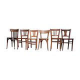 Set mismatched bistro chairs