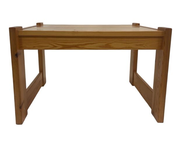 Vintage coffee table pinewood minimalist 1960s