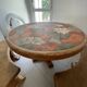 Round Barrois table with benches