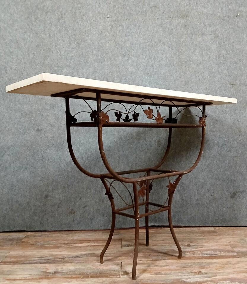 Art Deco period wrought iron console circa 1920