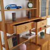 Oak system bookcase, Danish design, 1960s, designer: Henning Kjærnulf